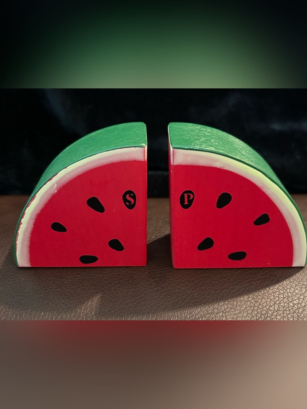 Watermelon Slice Salt and Pepper Shakers - Red & Green
